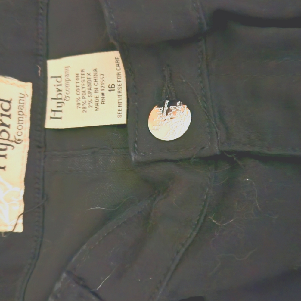 Womens size 16 lace up black capris - Picture 2 of 3